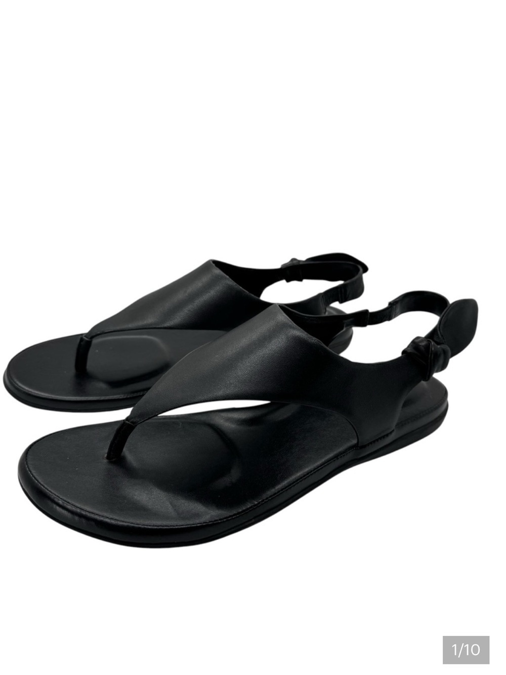 Com & Sens Sofia Sandal Black Leather Women’s Size 7.5